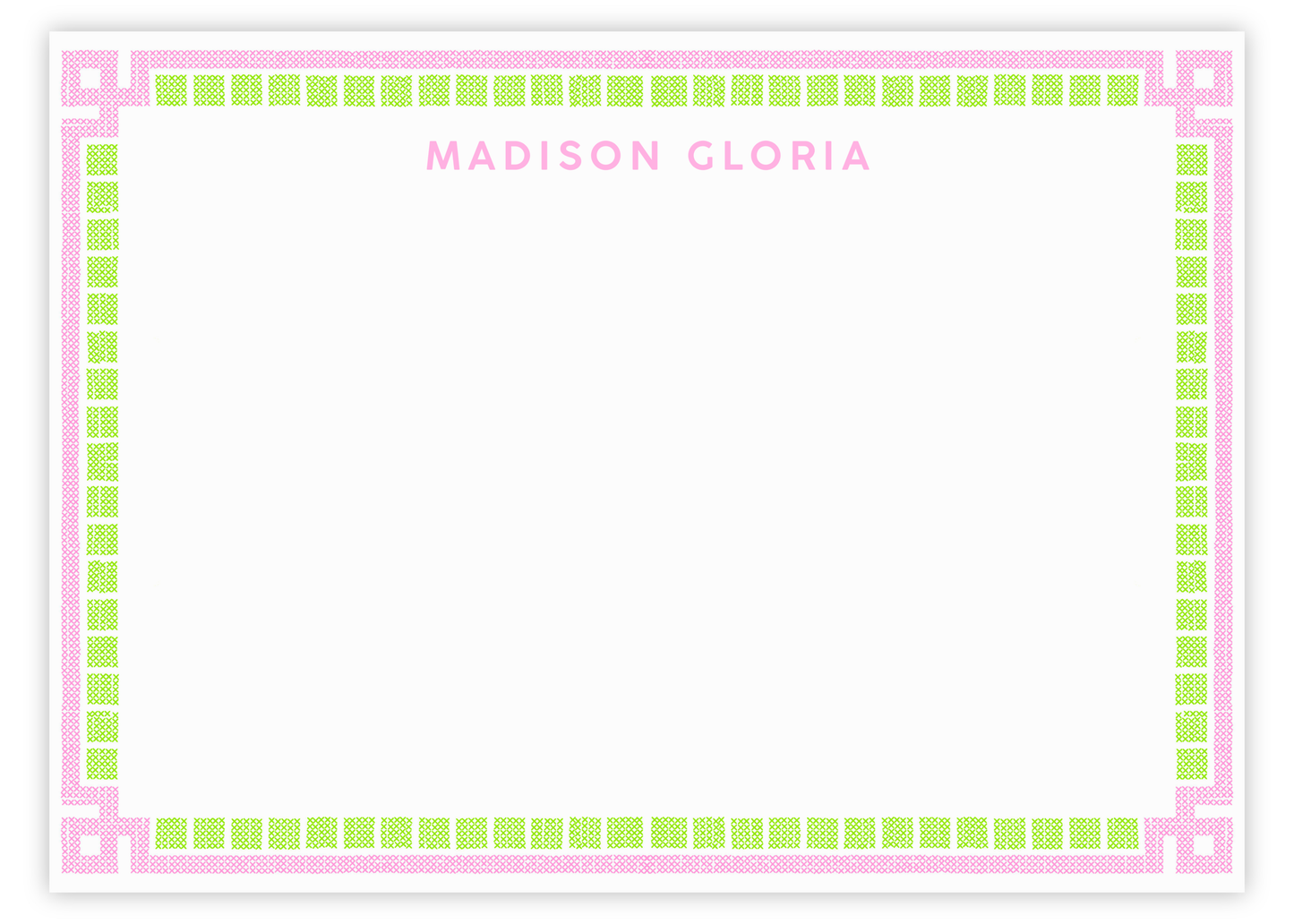 Needlepoint Frame Stationery Set