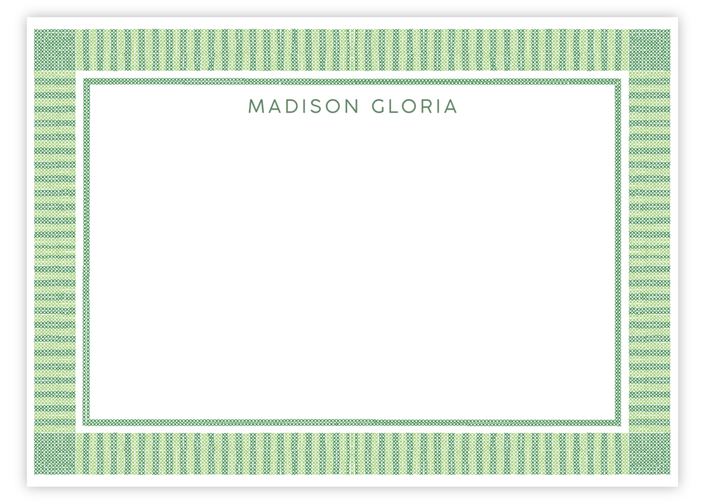 Needlepoint Stripes Stationery Set
