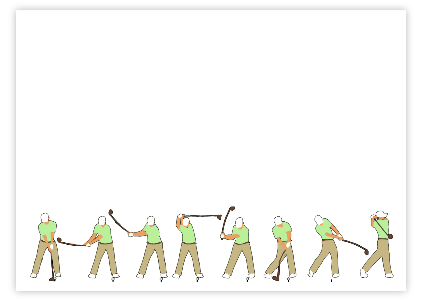 The Golfer Stationery Set