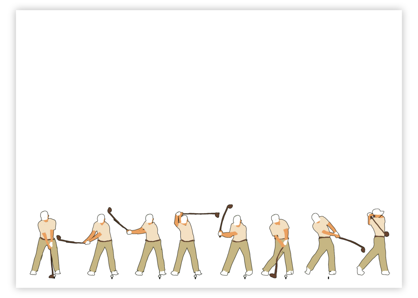 The Golfer Stationery Set