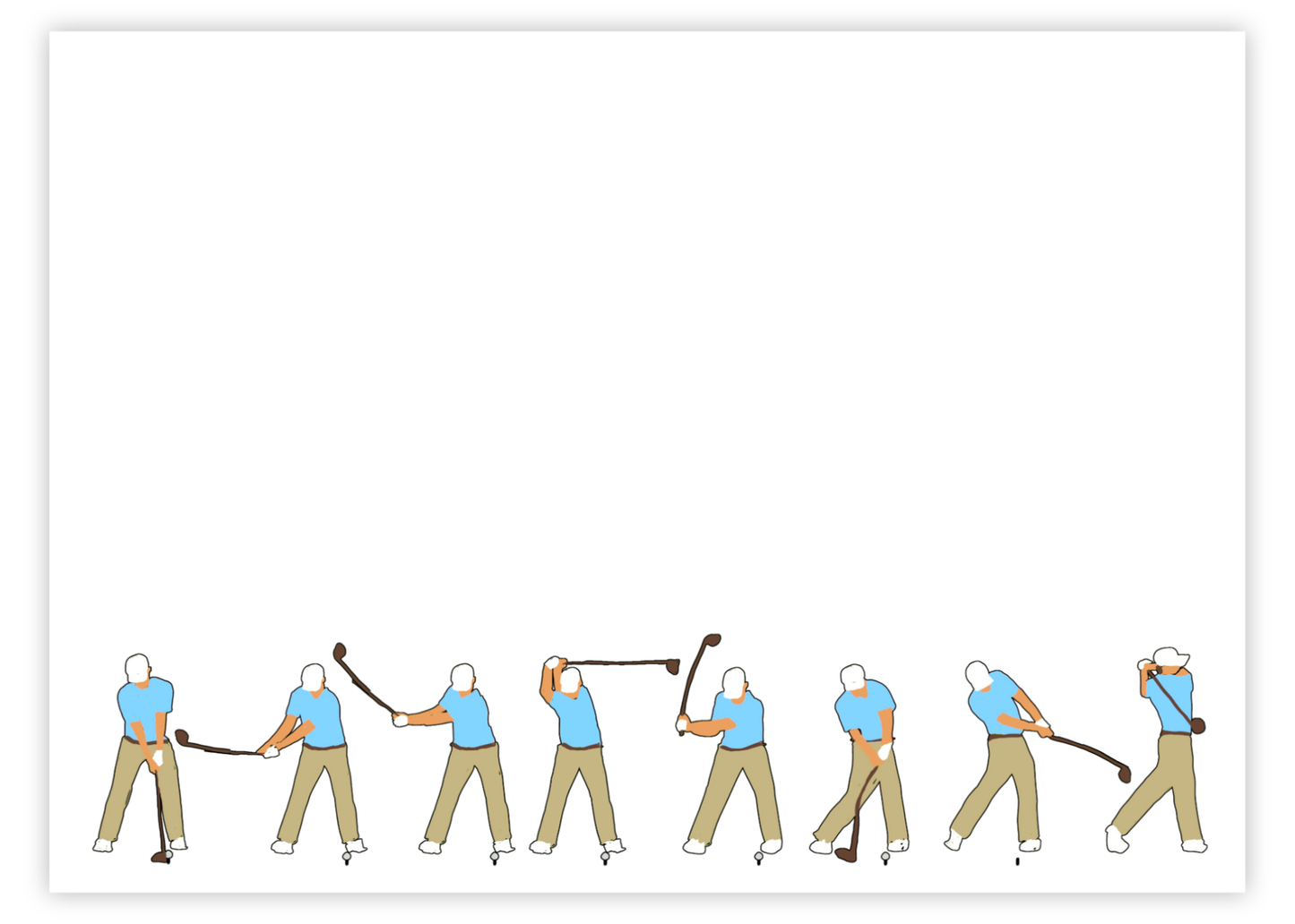 The Golfer Stationery Set