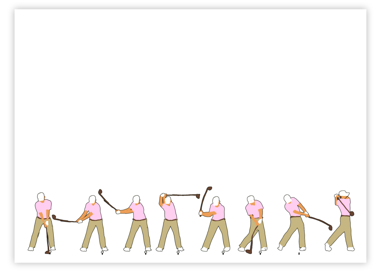 The Golfer Stationery Set