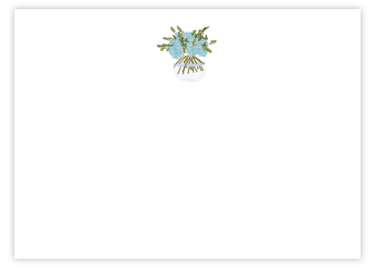 Blue Hydrangeas Stationery Set