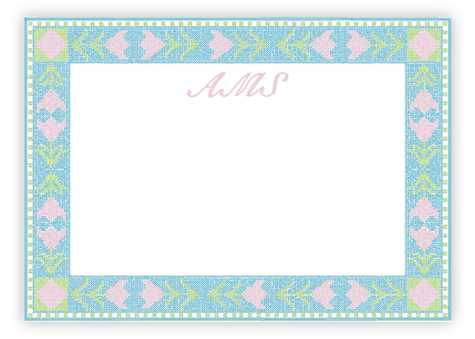 Needlepoint Garden Stationery Set