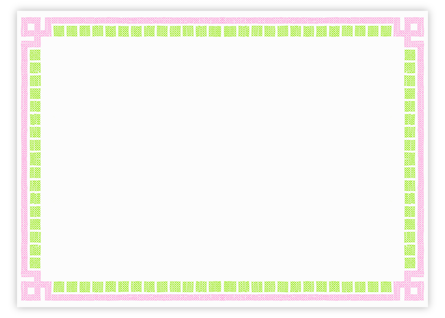 Needlepoint Frame Stationery Set