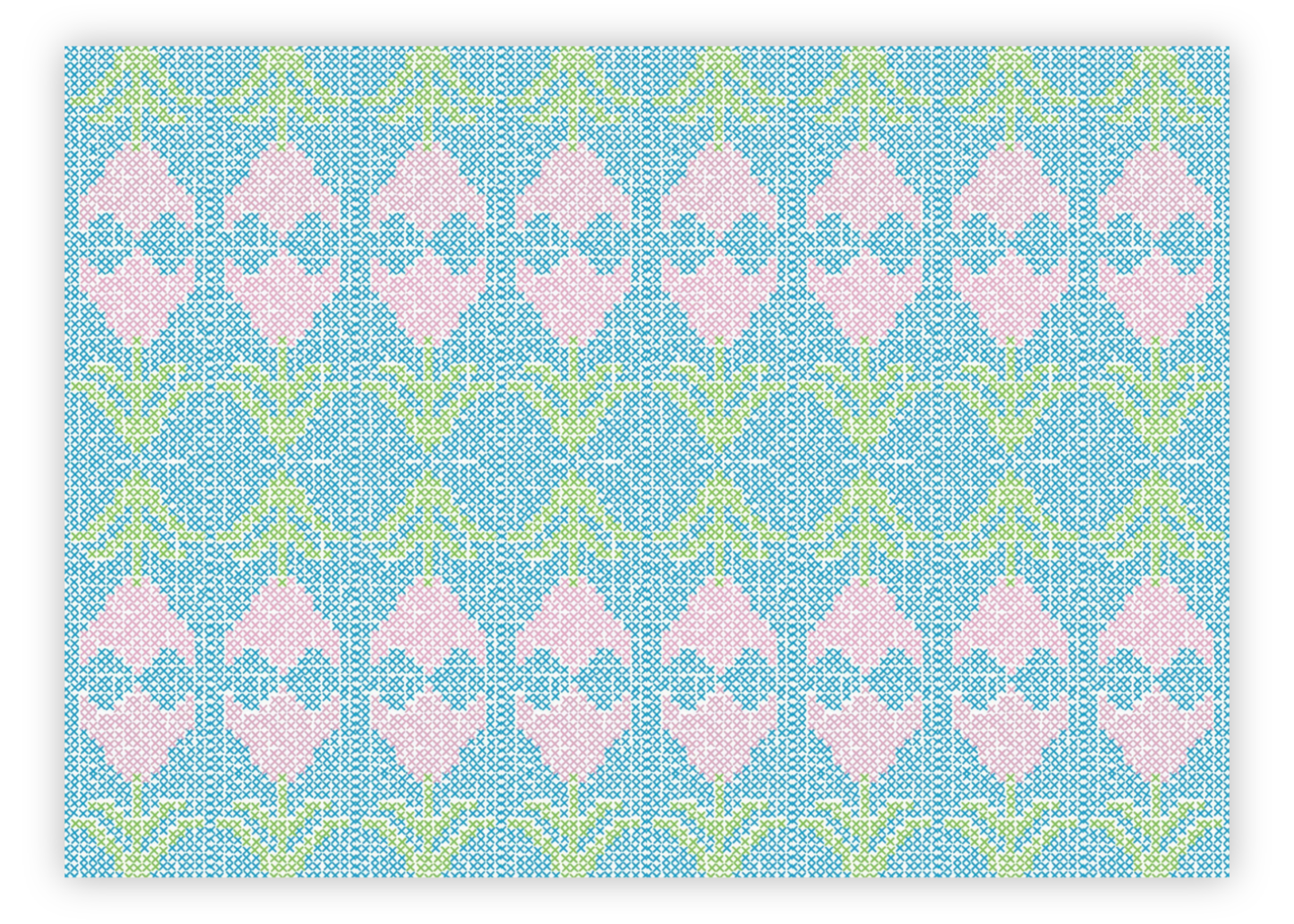Needlepoint Garden Stationery Set