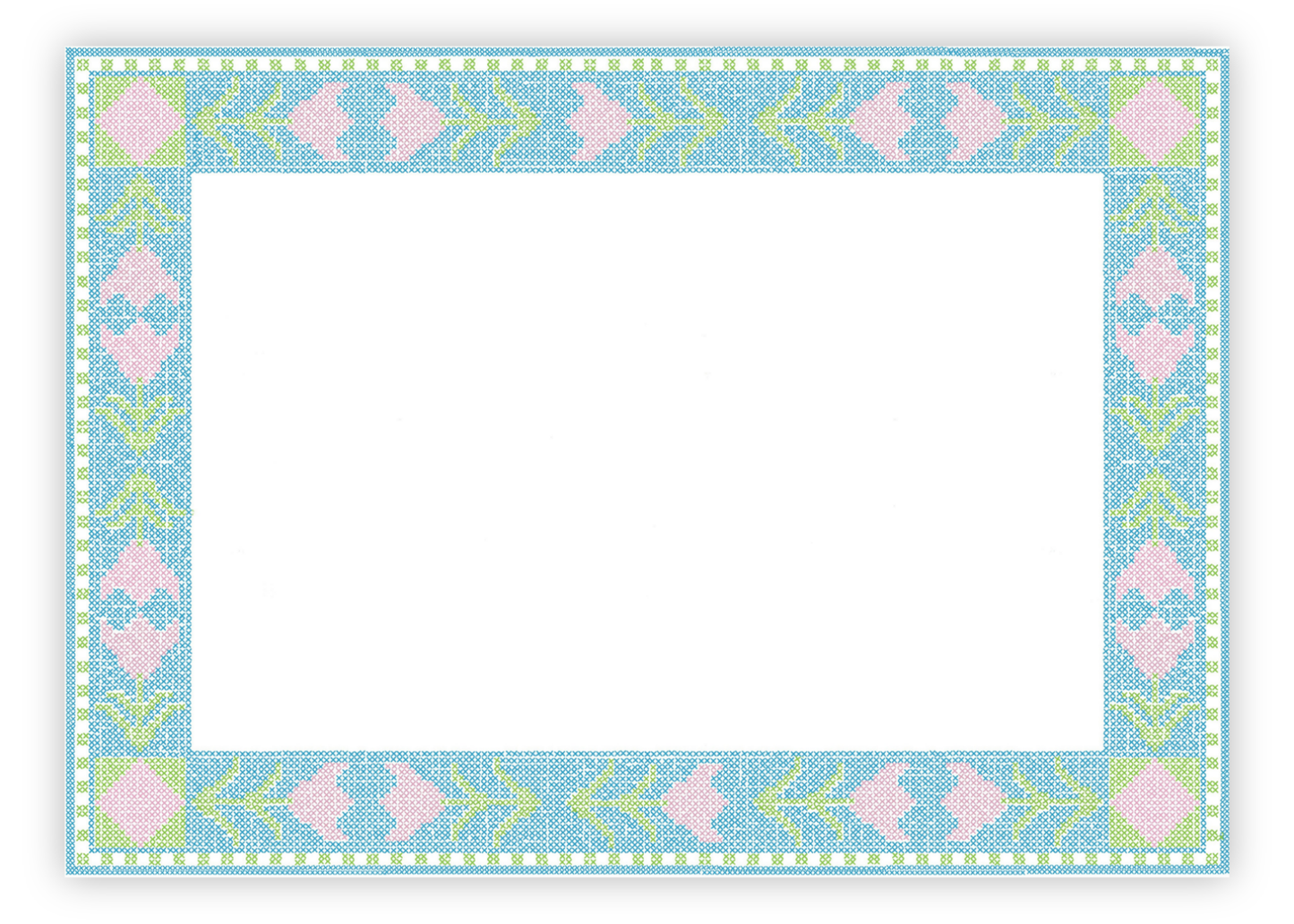 Needlepoint Garden Stationery Set