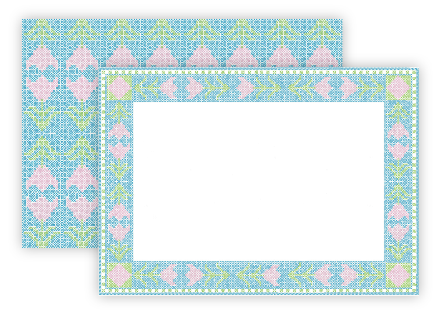 Needlepoint Garden Stationery Set
